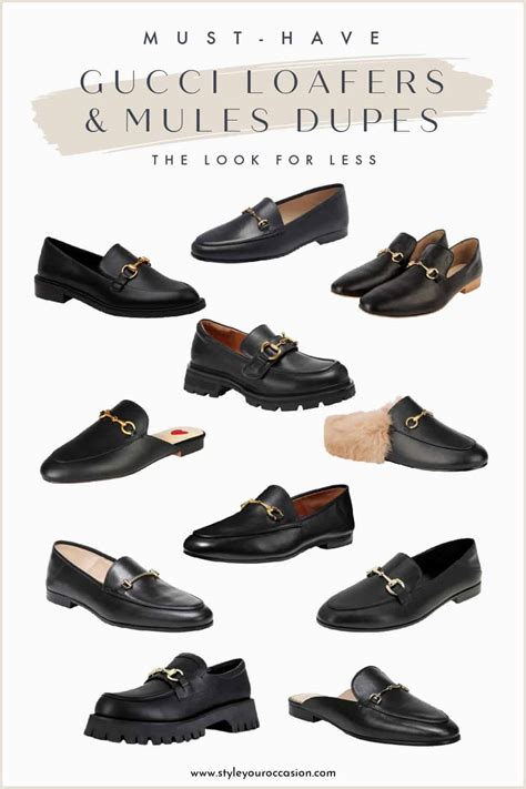 black gucci loafers dupe|gucci loafer mules.